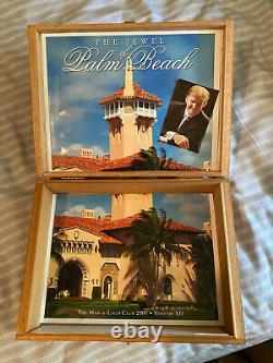 Un Des Gentils Donald Trump A Autographié Mar-a-lago Cigar Commemorative Box Maga