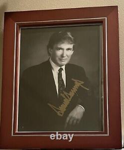 Vintage Donald Trump Signé 8x10 Autographié Photo Coa