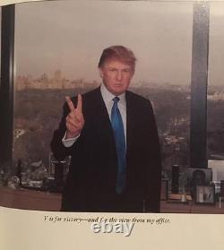 Wow, Autographe SIGNÉ & RARE du Président DONALD TRUMP Pensez comme un livre de milliardaire