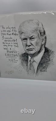 Œuvre d'art dédicacée de Donald Trump par Jon McNaughton 2020 était une élection truquée