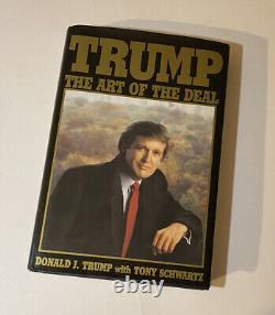 Œuvre rare signée de l'élection de 2016 'Art of the Deal' du président Donald Trump authentique